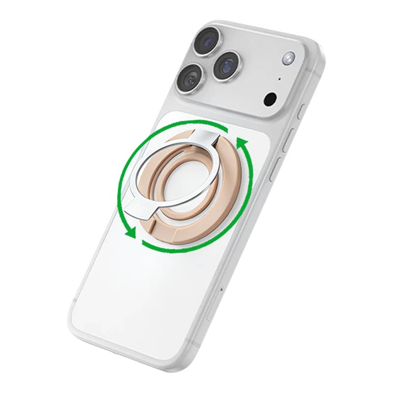 膜法力适用iPhone双面磁吸指环硅胶扣手机支架苹果MagSafe吸磁强磁力360度可旋转支架华为折叠旋转便携神器