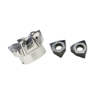 90度MFWN双面六角平铣刀盘重切削WNMU080608/040304大切深铣刀片