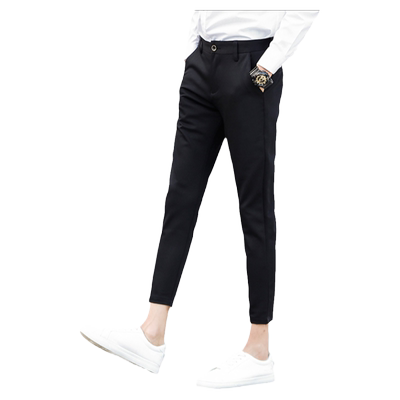 修身小脚男士百搭潮流九分裤