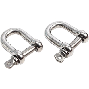 X304不锈钢D型卸扣螺丝螺钉螺栓链条扣连接U型M4M5M6M8M10M12-32