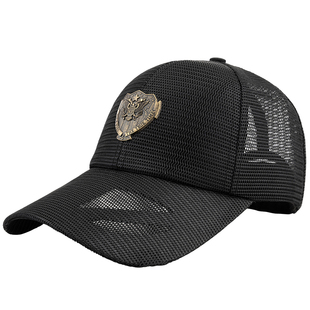 全网帽子男夏季透气镂空棒球帽男士鸭舌帽高端品牌防晒遮阳太阳帽