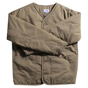 六叔同款复古M65军事冬季无领棉衣男绗缝防水保暖内胆工装外套潮