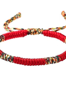 藏式金刚结本命年红绳手链