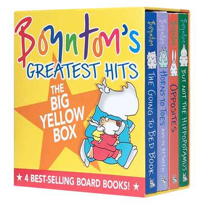 The Going to Bed Book Boynton's Greatest Hits 英文原版 桑德拉博因顿4册绘本 到床上看书 英文版进口幼儿英语启蒙图画书纸板书