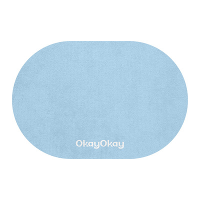 okay丝绒礼物浴室吸水地垫纯色几何厕所门口脚垫卫生间门垫防滑垫