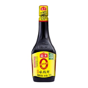 海天纯味极鲜750ml特级酿造酱油0添加生抽白灼汁蒸鱼豉油凉拌调味