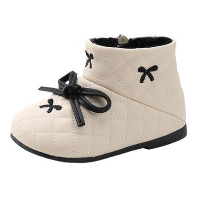 女宝宝加绒棉鞋棉靴公主鞋