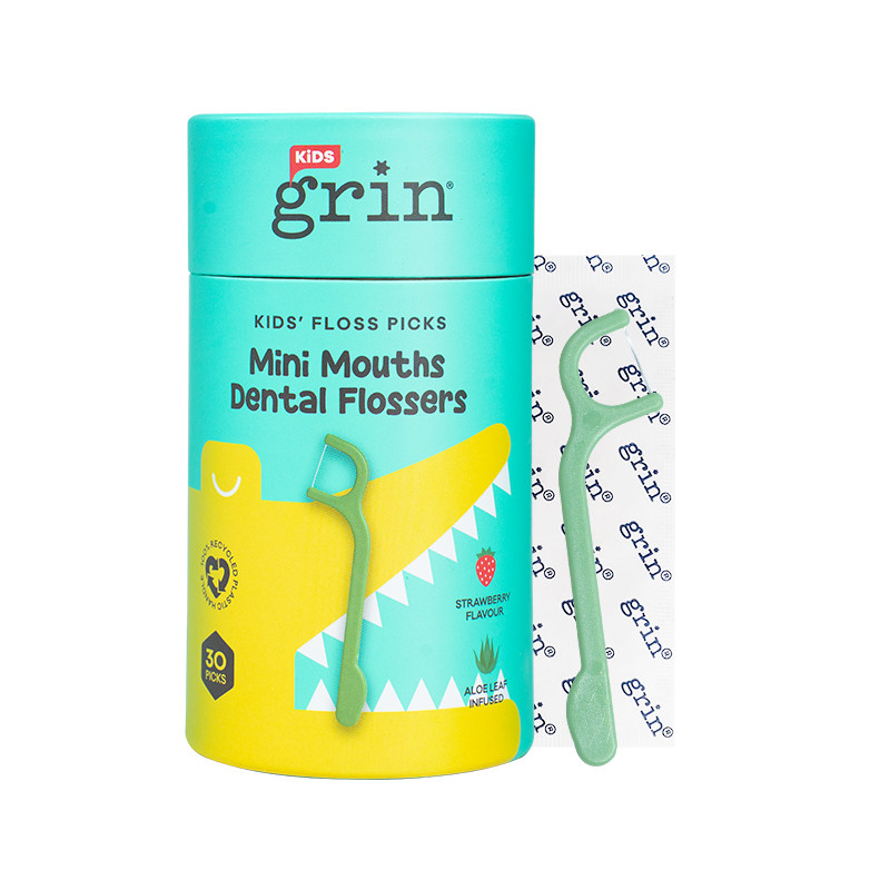 grin儿童牙线棒独立包装便携卫生