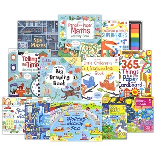 Usborne Activity Books Stickers 尤斯伯恩益智游戏活动贴纸书 科普百科 科学实验 艺术启蒙 数学英语读物 英文原版进口儿童图书
