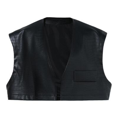 冷萃教堂复古暗黑叠穿短款马甲