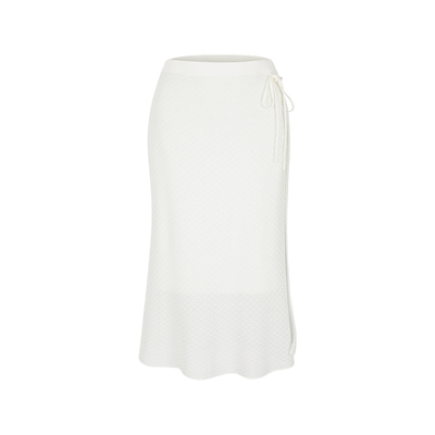 MARYLING浅绿撞色双层透视半裙