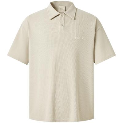 CHINISM赤尘刺绣短袖POLO衫男