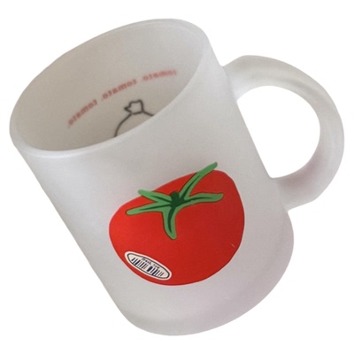 新款磨砂款蔬菜番茄玻璃杯