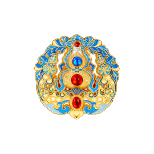 【1件8折】三尺鲤国潮文具 珠翠光华点翠冰箱贴博物馆文创磁贴强力磁性贴葫芦蝴蝶展示贴礼物伴手礼