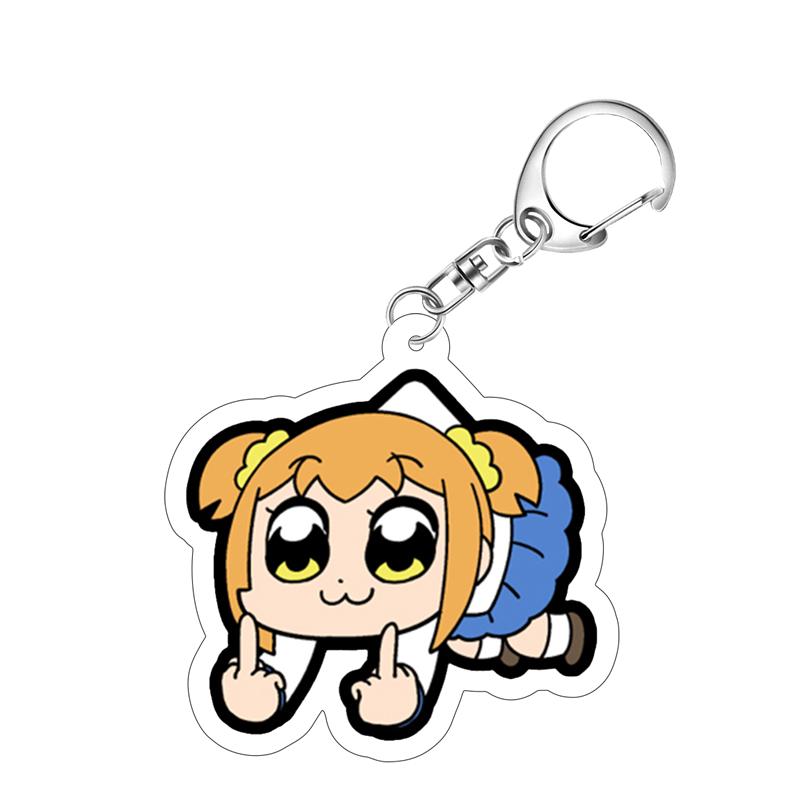 pop子和pipi美周边亚克力钥匙扣动漫可爱Pop Team Epic包包挂件