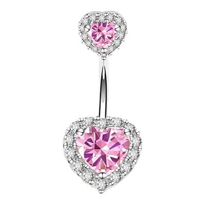 F136钛合金桃心脐钉养洞爆闪穿刺