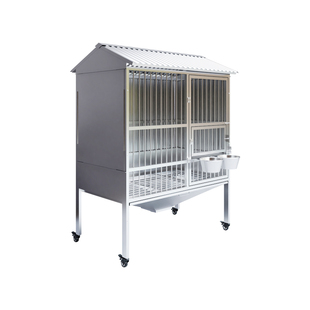 不锈钢狗笼子大型犬室外防雨金毛德牧专用狗笼猛犬狗棚户外特大号