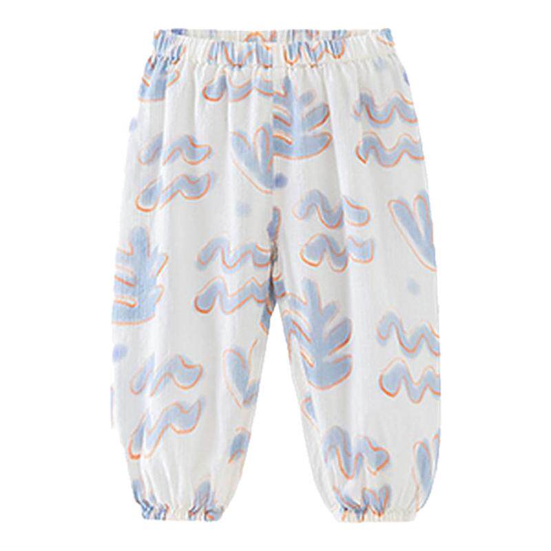 [防蚊裤]迷你巴拉巴拉宝宝裤子纯棉纱布柔软透气家居服睡裤2026夏