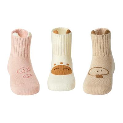 柯斯德尼防滑隔凉纯棉宝宝地板袜