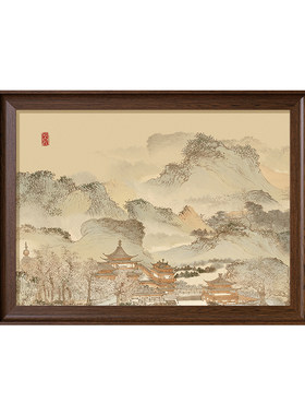 【新中式风】风景茶室书房装饰画