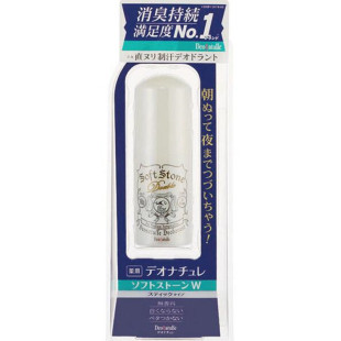 现货日本Deonatulle双倍腋下体味止汗石 消臭结晶旋转软石膏20g