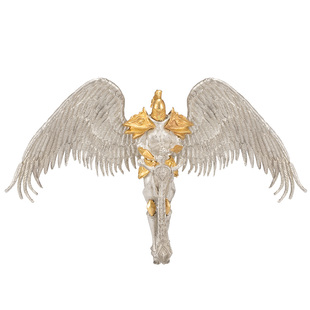 CARVE BONES刻骨原创定制珠宝审判天使18K金925银盔甲战神吊坠