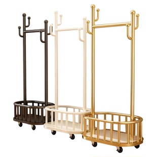 简易移动衣帽架落地卧室家用挂衣架室内多功能晾衣架阳台晒衣架子