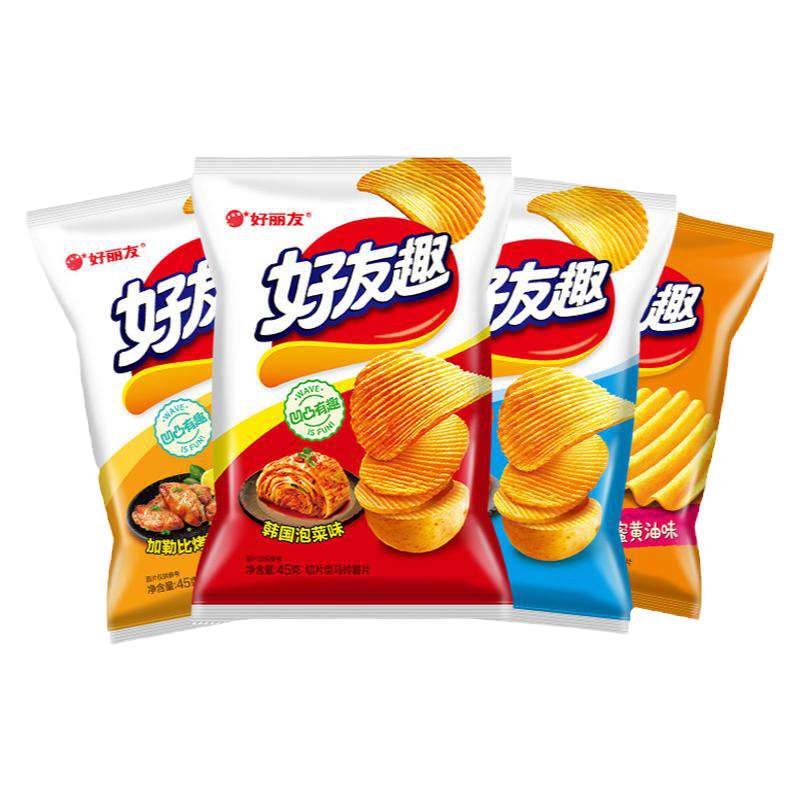 好丽友好友趣薯片蜂蜜韩国泡菜味