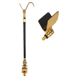 通用炮台后挂天线铝合金防脱竿挂防滑架杆配件全金属鱼竿钓鱼支架