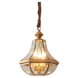 全铜户外吊灯防水别墅门厅灯入户门灯凉亭走廊阳光房灯人体感应灯