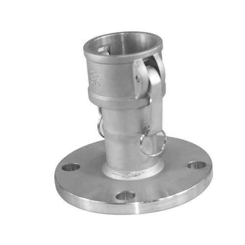 304不锈钢快速接头316阴端带法兰卸油口油罐车C型带法兰2寸3寸4寸