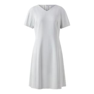 PRICH淡人柔美气质心形领连衣裙夏季新款收腰短袖长裙子女装