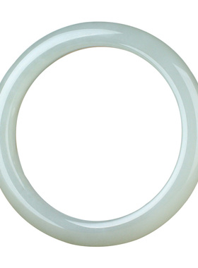 和田玉手镯女款玉镯子淡烟紫