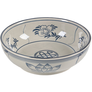 中式复古超大号陶瓷汤盆酸菜鱼水煮鱼大盆碗餐厅专用碗和面盆大号