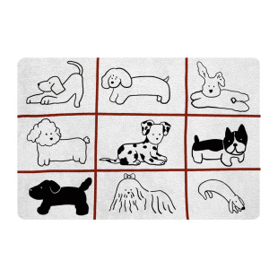okay九宫格猫狗浴室吸水地垫线条厕所门口脚垫卫生间门垫防滑垫子