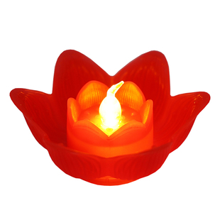 LED荷花灯莲花灯电子蜡烛河灯睡灯节日灯新年春节元宵节