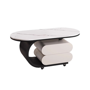 可移动茶几客厅家用边几组合小户型茶桌椭圆形推车边几沙发边几