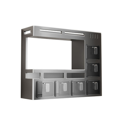 厨房调料置物架加厚碳钢免打孔