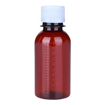 带刻度加厚密封PET塑料瓶100毫升