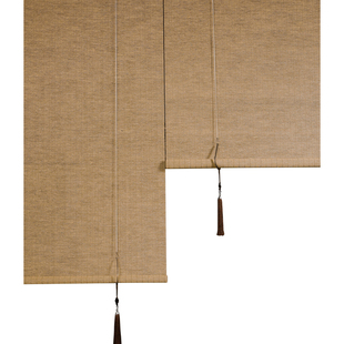 宋式美学苎麻草卷帘新中式门帘阳台遮阳帘茶室亚麻禅意隔断帘窗帘
