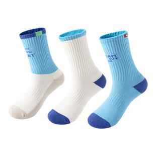 斑比儿童袜子春秋运动款棉袜大童秋冬季中筒耐磨厚底男童篮球袜子