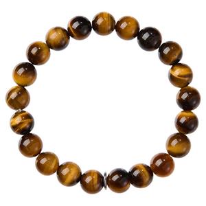 iSTONE/石头记天然黄虎眼石手串女单圈虎晴石时尚情侣手链男女款