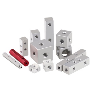 六面四方螺母固定块长条形长方体螺帽压克力板螺母M3M4桥架接头