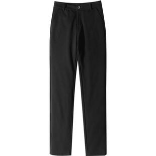 娅丽达鹅绒裤女外穿羽绒裤冬季保暖裤棉裤黑色裤子女裤加绒直筒裤