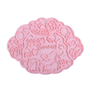 旭远宠物酸奶舔舔垫食品硅胶舔食盘狗狗猫咪缓慢进食慢食丰荣玩具