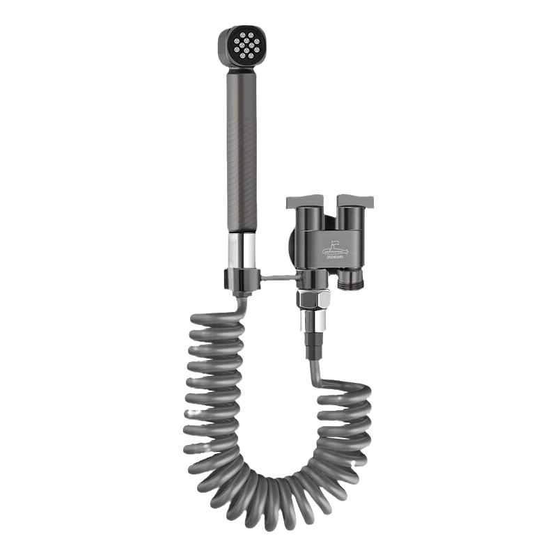 潜水艇枪灰一进二出三出喷枪套装马桶伴侣洗衣机水龙头多功能角阀