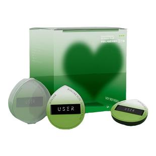 USER怦然心动蜜粉扑套装植绒粉扑散粉气垫定妆BB霜粉饼粉底液同款