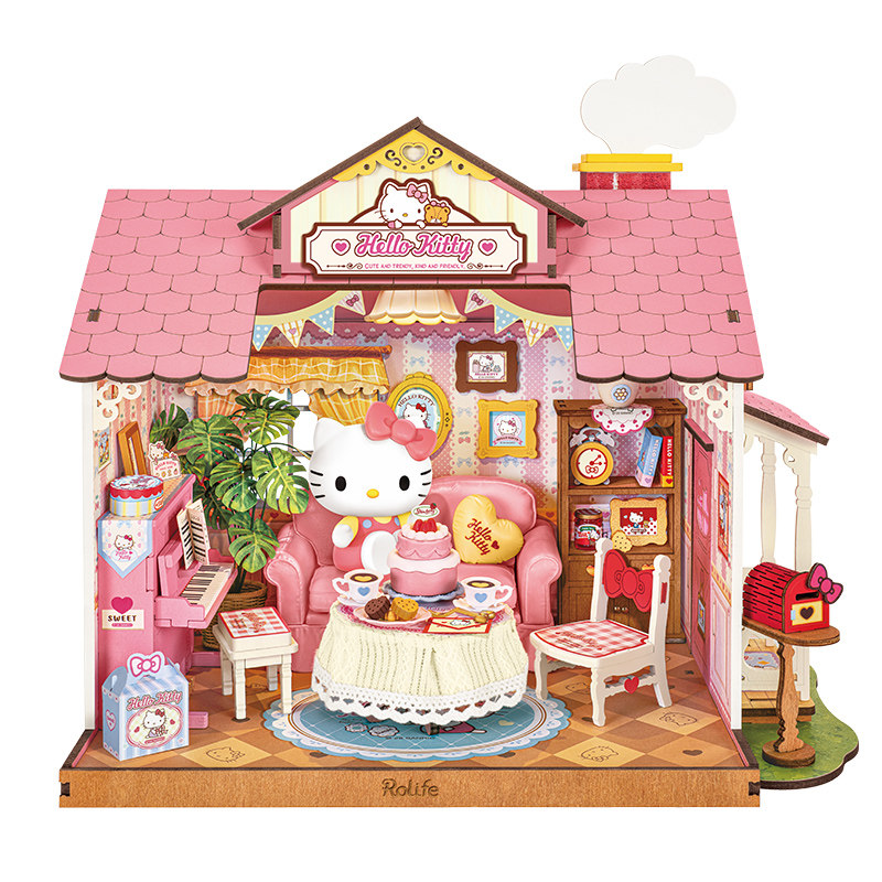 若来木质拼装DIY小屋手工礼物女