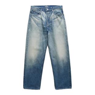 现货AURALEE SELVEDGE FADED HEAVY DENIM日产水洗赤耳牛仔裤25AW