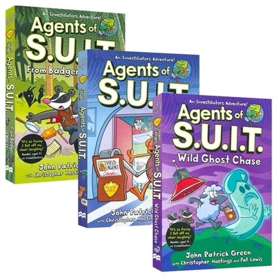 Investigators Agents of S.U.I.T. 鳄鱼侦查员外传3册 S.U.I.T.侦查员 搞笑漫画书 英语课外读物 平装 英文原版进口儿童图书